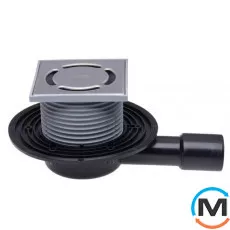 Трап HL для внутрішніх приміщень DN40/50 з горизонтальним випуском, із "СУХИМ" сифоном Primus, 123х12, фото 