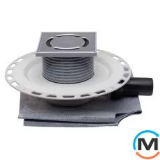 Трап HL з горизонтальним випуском DN40, з "СУХИМ" сифоном Primus та з фланцем, фото 