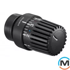 Термостатическая головка Oventrop "Uni LH" (М 30 х 1,5), антрацит с декор. кольцом (RAL 7016), Исполнение: Механическая, Цвет: Антрацит, Нулевое положение: Есть, Присоединение: М30х1,5, фото 