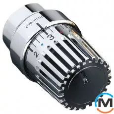 Термостатическая головка Oventrop "Uni LH" (М 30 х 1,5), хромированный с декор. кольцом, Исполнение: Механическая, Цвет: Хром, Нулевое положение: Есть, Присоединение: М30х1,5, фото 