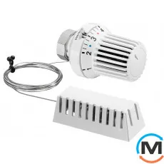 Термостатическая головка Oventrop "Uni XH" (М 30 х 1,5) капилярная трубка 2м, Вариант: Капиляр 2 м, Исполнение: С выносным датчиком, Цвет: Белый, Нулевое положение: Есть, Присоединение: М30х1,5, фото 