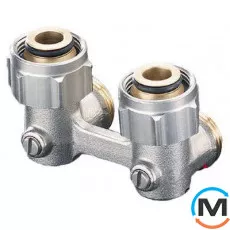 Узел подключения Oventrop "Multiflex F" угловой G3/4"x3/4", Диаметр резьбы: 3/4", Исполнение: Угловой, фото 