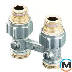 Вузол нижнього підключення Oventrop "Multiflex F" G½ х G¾, прямий, Діаметр різьблення: 1/2", Виконання: Прямий, фото 