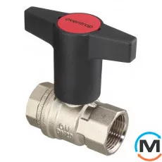 Кран кульовий Oventrop "Optibal" 1/2" вн.-вн., Тип різьблення: Внутрішня/Внутрішня, Діаметр різьблення: 1/2", Виконання: Прямий, Тип ручки: Маховик, Робочий тиск (бар): 20, Матеріал: Латунь, фото 