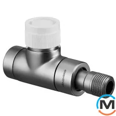 Термостатический клапан Oventrop прямой "Е" 1/2", никелированный, Диаметр резьбы: 1/2", Исполнение: Прямой, Цвет: Никелированный, фото 