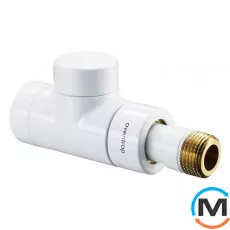 Термостатический клапан Oventrop прямой "Е" 1/2", белый, Диаметр резьбы: 1/2", Исполнение: Прямой, Цвет: Белый, фото 