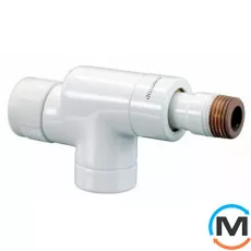 Термостатический клапан Oventrop осевой "Е" 1/2", белый, Диаметр резьбы: 1/2", Исполнение: Осевой, Цвет: Белый, фото 