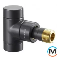 Клапан обратного потока Oventrop угловой "Combi E" 1/2", антрацит, Диаметр резьбы: 1/2", Исполнение: Угловой, Цвет: Антрацит, фото 