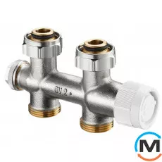 Вузол нижнього підключення Oventrop "Multiblock T" прямий, для 2-х трубних систем, G¾, Діаметр різьблення: 3/4", Виконання: Прямий, фото 