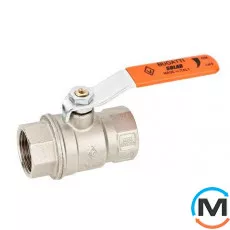 Кран кульовий Bugatti вн.-вн. ручка 2 1/2" PN 40, Тип різьблення: Внутрішня/Внутрішня, Діаметр різьблення: 2 1/2", Виконання: Прямий, Тип ручки: Ручка, Робочий тиск (бар): 40, Матеріал: Латунь, фото 