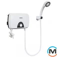 Електричний проточний водонагрівач Atlantic Ivory IV202 7.0 kW, Тип (ТЕНу): Мокрий, Теплова потужність (кВт): 7.0, Модифікація: Скоба для кріплення лійки, Колір: Білий, Підведення труб: Нижня, Продуктивність (л/хв): 2, Спосіб встановлення: Настінний, Електроживлення: 220 V, фото 