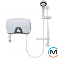 Електричний проточний водонагрівач Atlantic Ivory IV202 SB 7.0 kW, Тип (ТЕНу): Мокрий, Теплова потужність (кВт): 7, Модифікація: Стійка для кріплення лійки, Колір: Білий, Підведення труб: Нижня, Продуктивність (л/хв): 2, Спосіб встановлення: Настінний, Електроживлення: 220 V, фото 