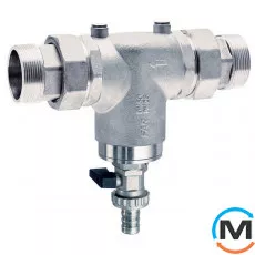 Хромований фільтр FAR НР-НР 1" 300мкм без манометрів, фото 