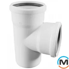 Трійник Rehau Raupiano Plus 110/110 87 °, Вид каналізації: Внутрішня, Тип каналізації: Безшумна, Градус (град.): 90, Модифікація: 110/110 87, Діаметр (мм): 100, Матеріал: Поліпропілен PPR, фото 