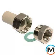 Полипропиленовое резьбовое соединение Ekoplastik Р.В. 20 мм х 1/2", Тип резьбы: Внутренняя, Диаметр резьбы: 1/2", Диаметр (мм): 20, фото 