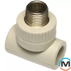 Полипропиленовый тройник Ekoplastik с Р.Н. 32 мм х 1", Тип резьбы: Наружная, Диаметр резьбы: 1", Диаметр (мм): 32, фото 