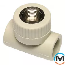 Полипропиленовый тройник Ekoplastik с Р.В. 32 мм х 1/2", Тип резьбы: Внутренняя, Диаметр резьбы: 1/2", Диаметр (мм): 32, фото 