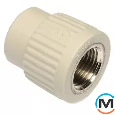 Полипропиленовая муфта Ekoplastik комб. Р.В. 32 мм  х 3/4", фото 