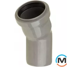 Коліно каналізаційне Valsir 32 15°, Вид каналізації: Внутрішня, Тип каналізації: Проста, Градус (град.): 15, Діаметр (мм): 32, Матеріал: Полівінілхлорид (ПВХ), фото 