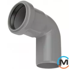 Коліно каналізаційне Valsir 32 87°, Вид каналізації: Внутрішня, Тип каналізації: Проста, Градус (град.): 90, Діаметр (мм): 32, Матеріал: Полівінілхлорид (ПВХ), фото 
