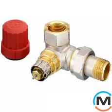 Клапан радиаторный Danfoss RA-N 15 угловой правый, Диаметр резьбы: 1/2", Исполнение: Торцевой правый, фото 
