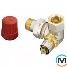 Клапан радиаторный Danfoss RA-N 15 угловой левый, Диаметр резьбы: 1/2", Исполнение: Торцевой левый, фото 
