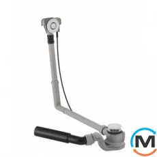 Злив-перелив Geberit для ванни з кнопкою зливу, подовжений, хром глянець, фото 