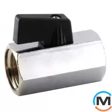 Кран міні кульовий Bonomi NIAGARA Ø3/4" ВЗ 10 bar, Тип різьблення: Внутрішня/Зовнішня, Діаметр різьблення: 3/4", Виконання: Прямий, Робочий тиск (бар): 10, Матеріал: Латунь, фото 