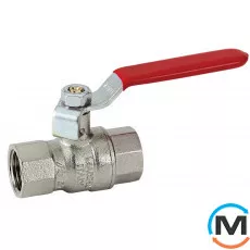 Кран кульовий Bonomi MISSOURI посилений Ø1/2" ВВ ручка, Тип різьблення: Внутрішня/Внутрішня, Діаметр різьблення: 1/2", Виконання: Прямий, Тип ручки: Ручка, Робочий тиск (бар): 40, Матеріал: Латунь, фото 