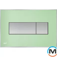 Кнопка управления Alca Plast с цветной пластиной (доска - зеленая), фото 