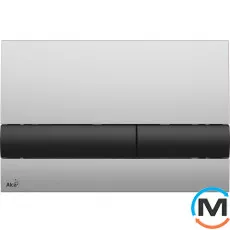 Кнопка керування Alca Plast (хром матова/чорна), фото 