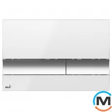 Кнопка керування Alca Plast (біла/хром - глянсова), фото 