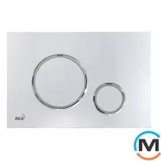 Кнопка керування Alca Plast для прихованих систем інсталяції, хром-глянець/хром-мат, фото 