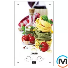Газова колонка Zanussi GWH 10 Fonte Glass La Spezia, Тип розпалювання: Електронний, Теплова потужність (кВт): 18.5, Тип камери згоряння: Відкрита, Колір: La Spezia, Підведення труб: Нижня, Продуктивність (л/хв): 10, Спосіб встановлення: Настінний, Електроживлення: 3 V, фото 