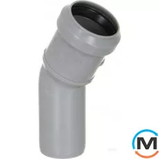 Коліно каналізаційне Valsir 40 30°, Вид каналізації: Внутрішня, Тип каналізації: Проста, Градус (град.): 30, Діаметр (мм): 40, Матеріал: Полівінілхлорид (ПВХ), фото 