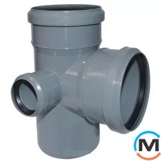 Хрестовина каналізаційна двоплощинна Valsir 100/50/100 87°, Варіант: Двоплощинна, Вид каналізації: Внутрішня, Тип каналізації: Проста, Градус (град.): 90, Модифікація: 100/50/100 87°, Діаметр (мм): 100, Матеріал: Полівінілхлорид (ПВХ), фото 