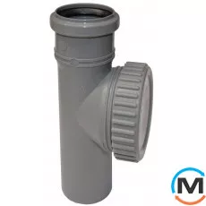 Ревізія каналізаційна Valsir 100, Вид каналізації: Внутрішня, Тип каналізації: Проста, Діаметр (мм): 100, Матеріал: Полівінілхлорид (ПВХ), фото 