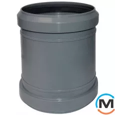 Муфта каналізаційна Valsir 160, Вид каналізації: Внутрішня, Тип каналізації: Проста, Діаметр (мм): 160, Матеріал: Полівінілхлорид (ПВХ), фото 