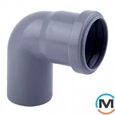 Коліно каналізаційне Magnaplast 125/87, Варіант: Просте, Вид каналізації: Внутрішня, Тип каналізації: Проста, Градус (град.): 90, Діаметр (мм): 125, Матеріал: Поліпропілен PPR, фото 