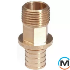 Перехідник Rehau Rautitan RX із зовнішнім різьбленням 16-R 1, Тип різьблення: Зовнішня, Діаметр різьблення: 1", Діаметр (мм): 16, фото 