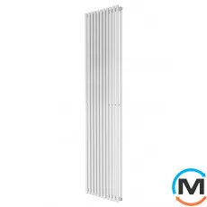 Трубчастий радіатор Betatherm Praktikum 2 1600x349x104 мм вертикальний RAL9016 (білий-матовий), Підключення радіатора: Нижнє, Колір: Білий, Конструктив: Трубчастий, Висота (мм): 1600, Кількість секцій: 9, Довжина (мм): 349, фото 