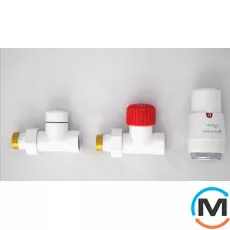 Комплект термостатичний Vario Term ROYAL прямий White, фото 