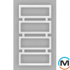 Сушка для рушників Genesis-Aqua QUATTRO 800x530 білий, Колір: Білий, Висота (мм): 800, фото 