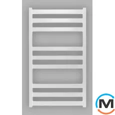 Сушка для рушників Genesis-Aqua TRISTAR FLAT 1000x530 білий, Колір: Білий, Висота (мм): 1000, фото 