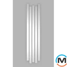 Радіатор Genesis-Aqua BASSA 1600х450 білий, Колір: Білий, фото 