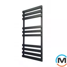 Сушка для рушників Genesis-Aqua ALPINA 1200x530 чорний, Колір: Чорний, Висота (мм): 1200, фото 