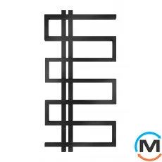 Сушка для рушників Genesis-Aqua DUAL 1200x530 чорний, Колір: Чорний, Висота (мм): 1200, фото 