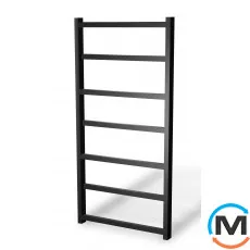 Сушка для рушників Genesis-Aqua LEVEL 800x530 чорний, Колір: Чорний, Висота (мм): 800, фото 