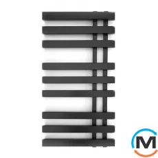 Сушка для рушників Genesis-Aqua MAGNUM 800x500 чорний, Колір: Чорний, Висота (мм): 800, Ширина (мм): 500, фото 