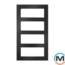 Сушка для рушників Genesis-Aqua MASIVE 800x530 чорний, Колір: Чорний, фото 